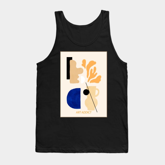 Pottery, Abstract Art, Art Addict Tank Top by Style Conscious